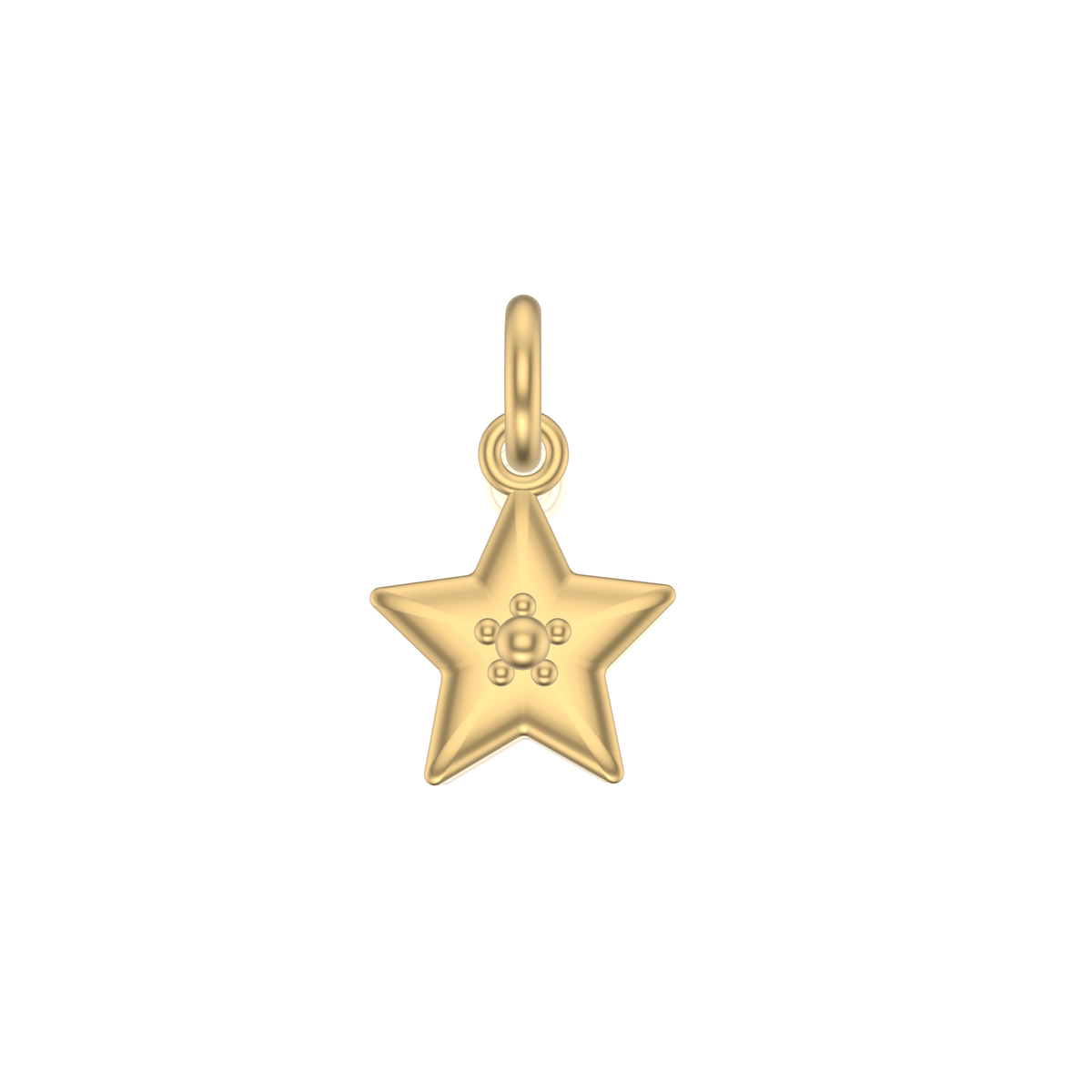 Little Star Studded Charm | Gold Pendant | Choose Your Metal