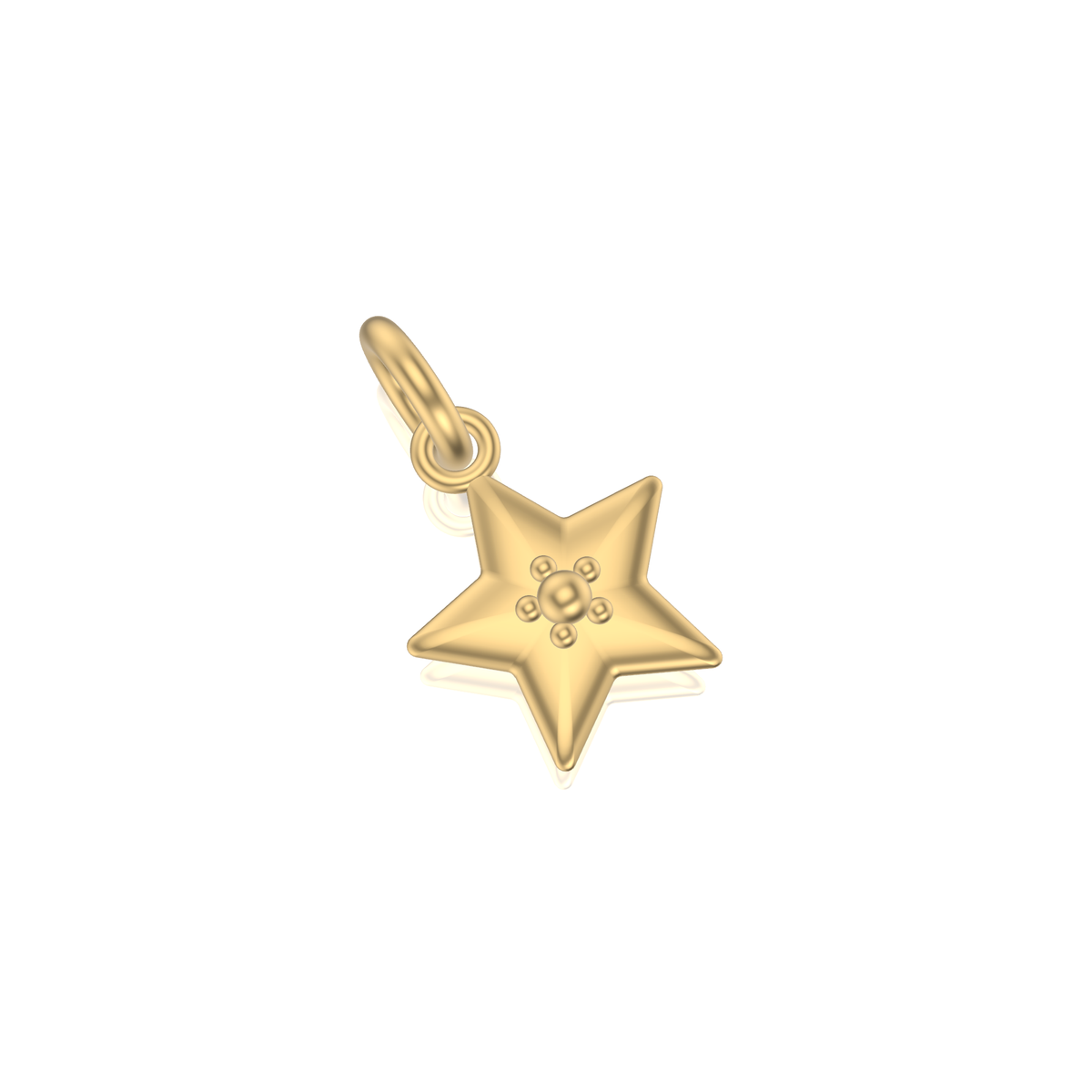 Little Star Studded Charm | Gold Pendant | Choose Your Metal