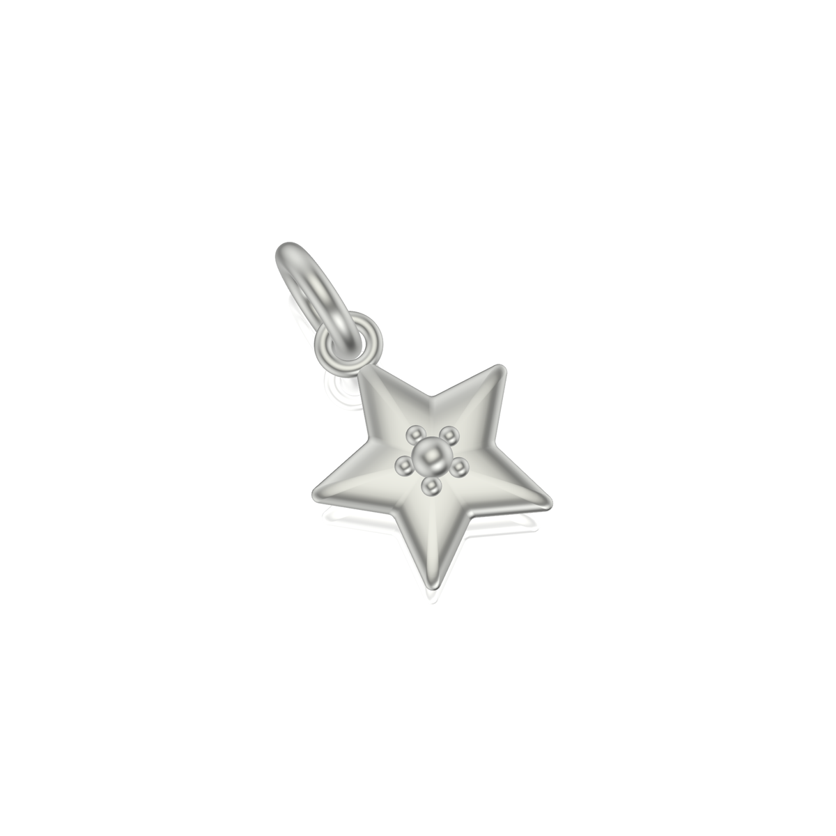 Little Star Studded Charm | Silver Pendant