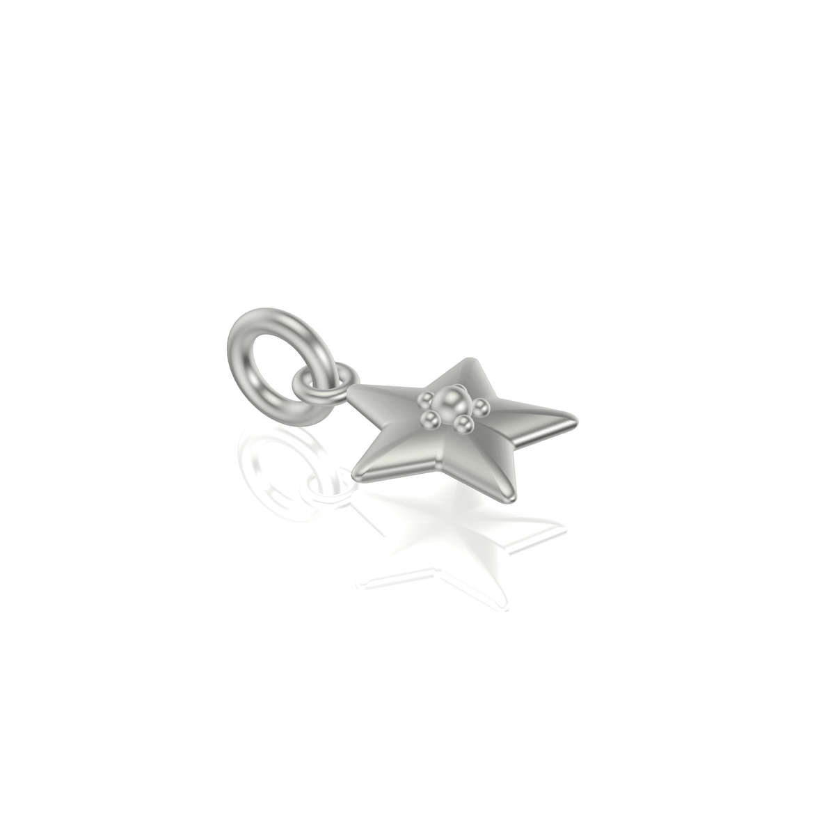 Little Star Studded Charm | Silver Pendant