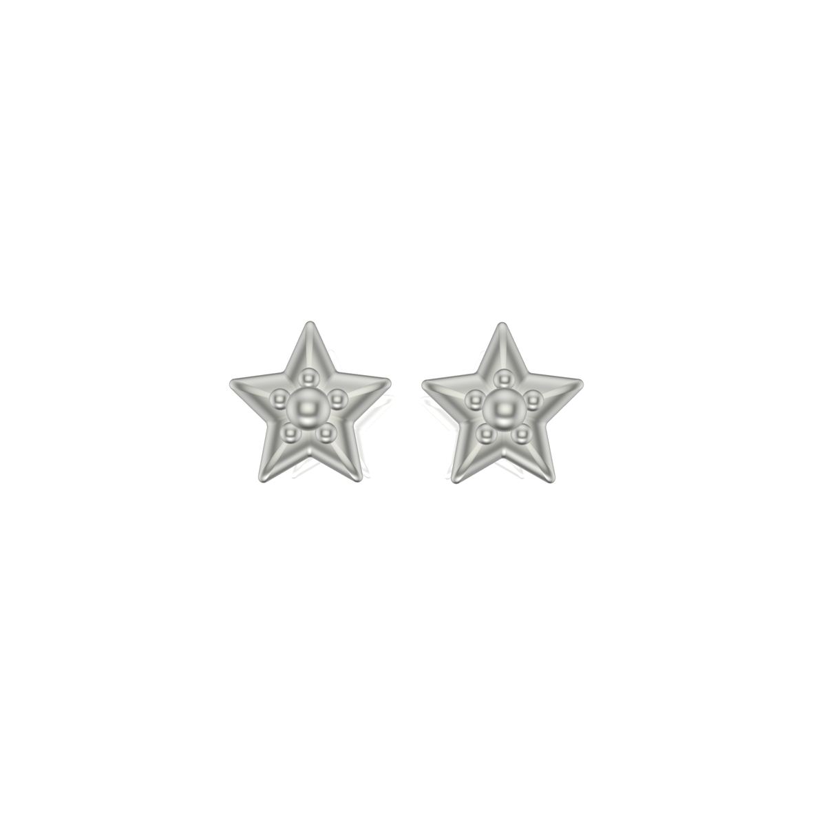 Little Star Studded Earrings  | Silver Studs