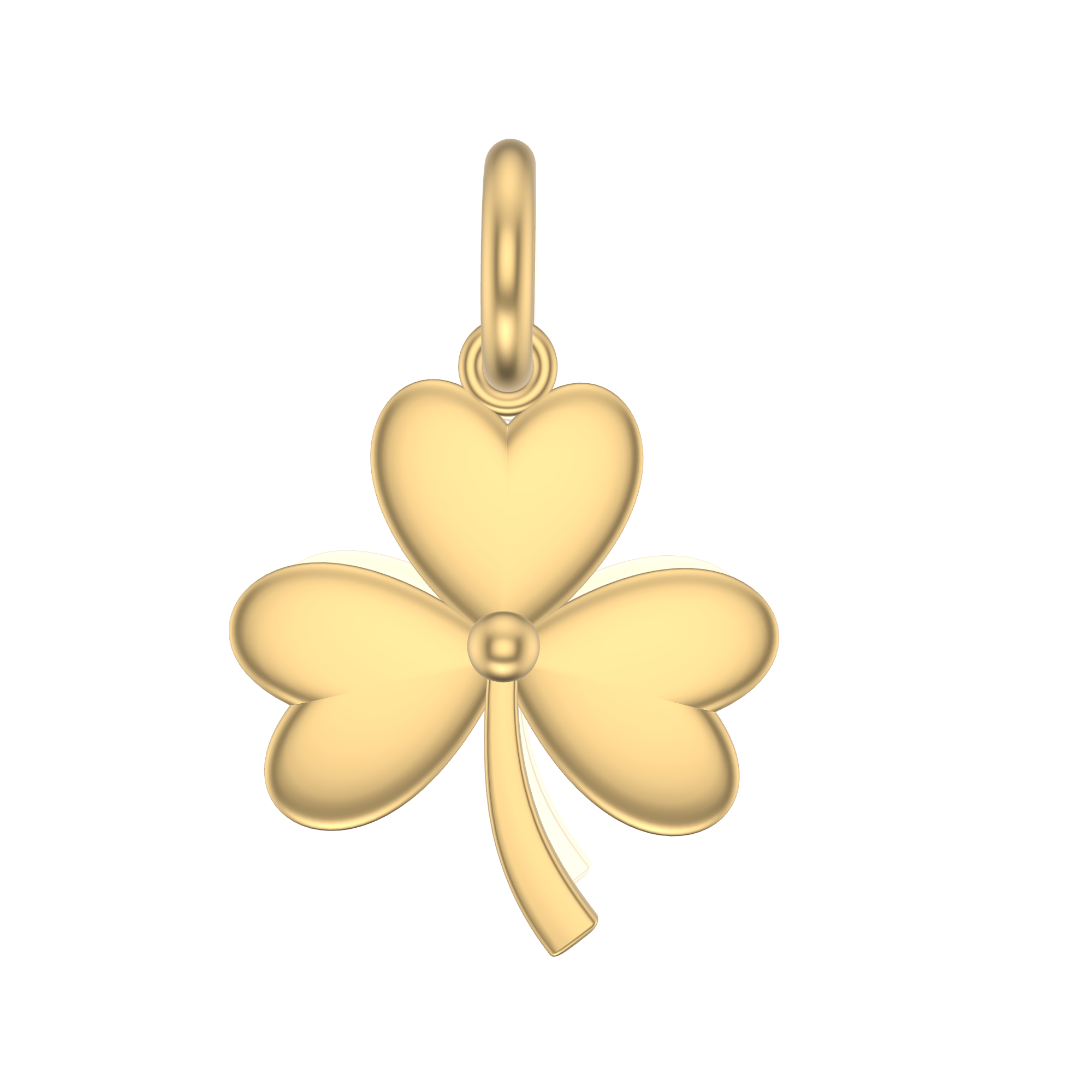 Sarah Shamrock Lucky Charm | Gold Pendant | Choose Your Metal