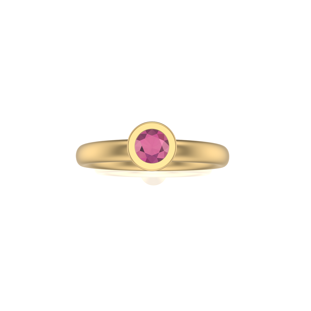 Sylvia Cone Shaped Stacker | Gold Stacking Ring | Choose Your Metal And Gemstones