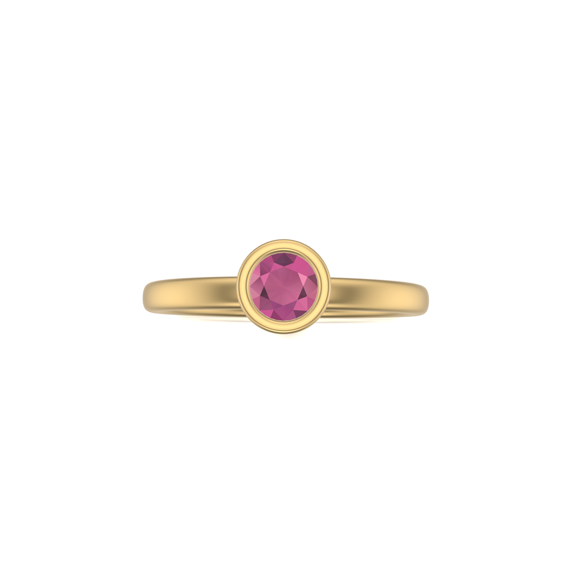 Tulip Tall Cone Shaped Stacker | Gold Stacking Ring | Choose Your Metal And Gemstones