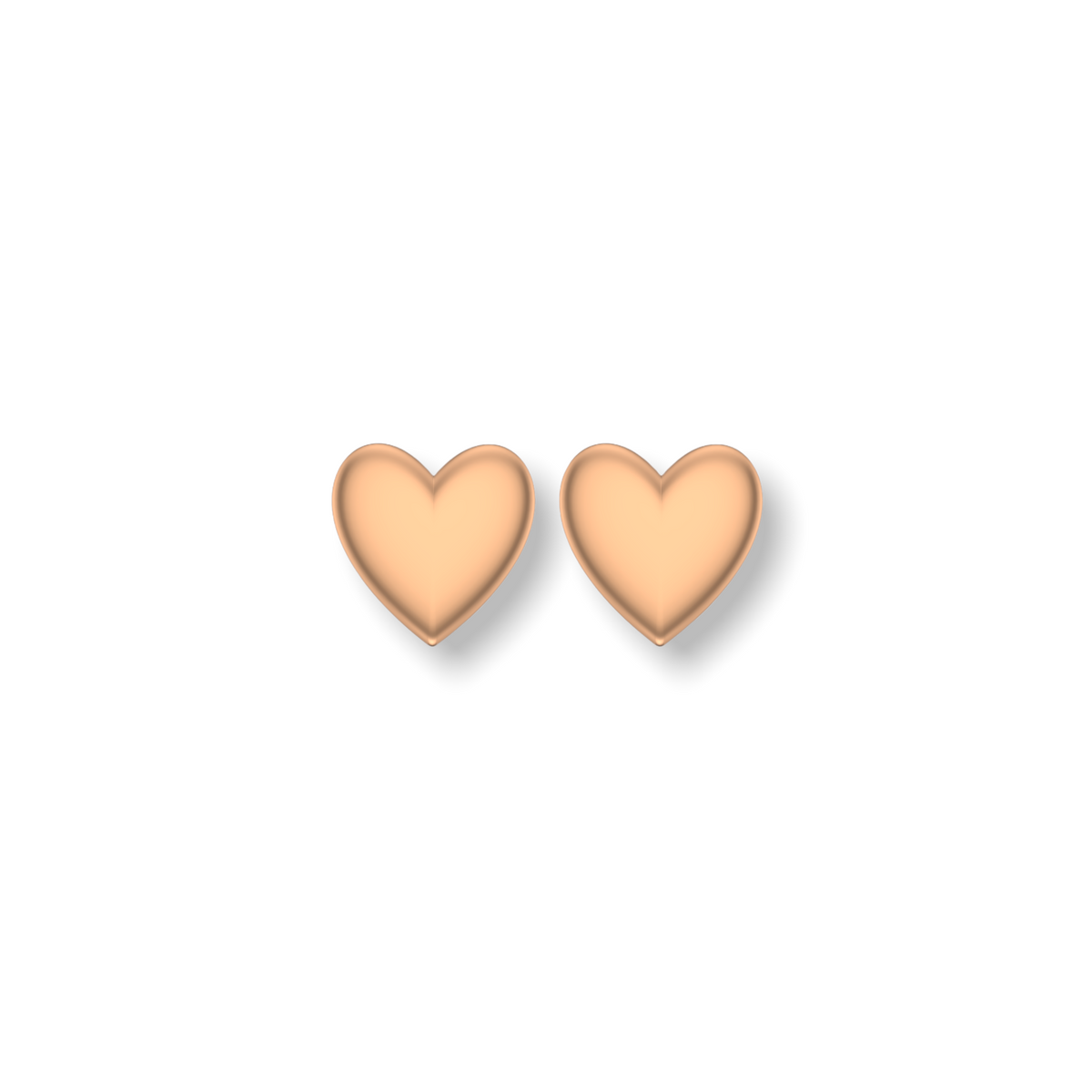 Little Love Heart Earrings  | Gold Studs | Choose Your Metal