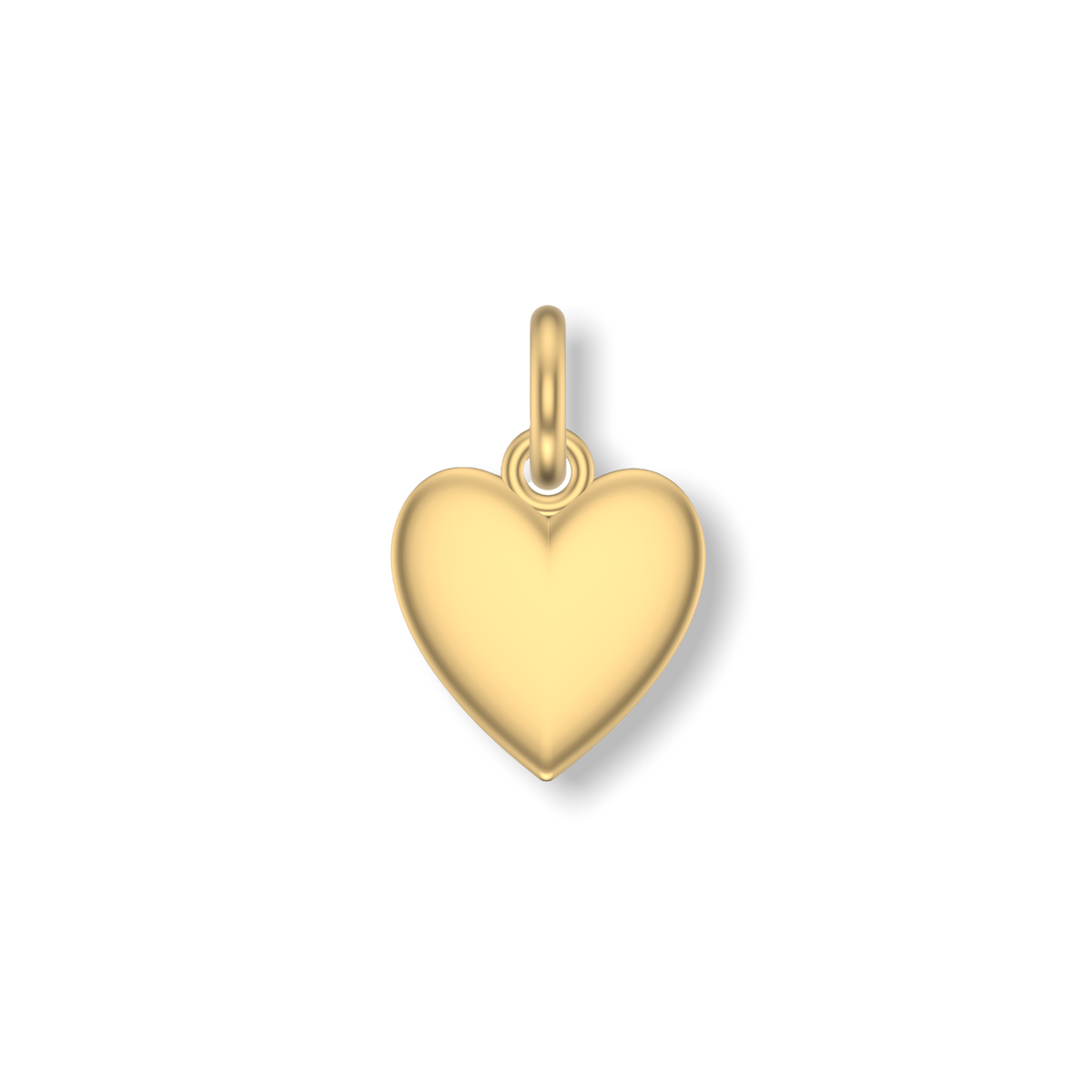 Little Love Heart Charm | Gold Pendant | Choose Your Metal